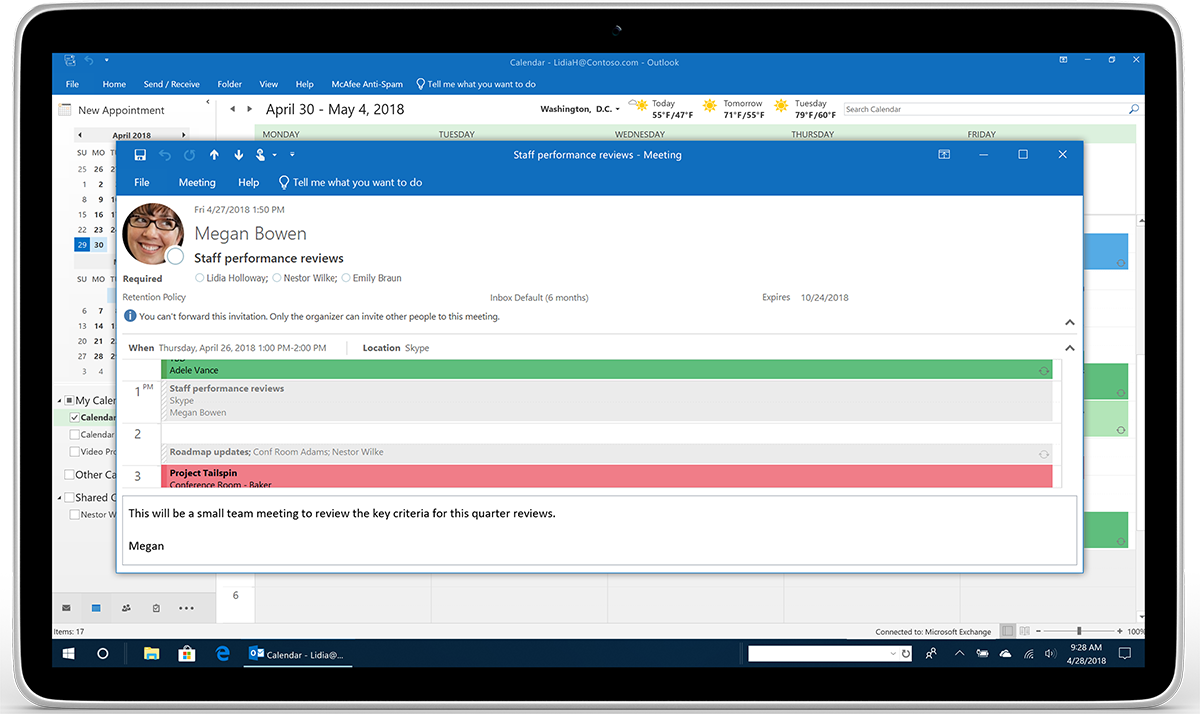 Can I uninstall mail and calendar and just use outlook and still have the same features? Image-4-Outlook_Calendar-No-forwarding-Lidia_Tablet_m1.png