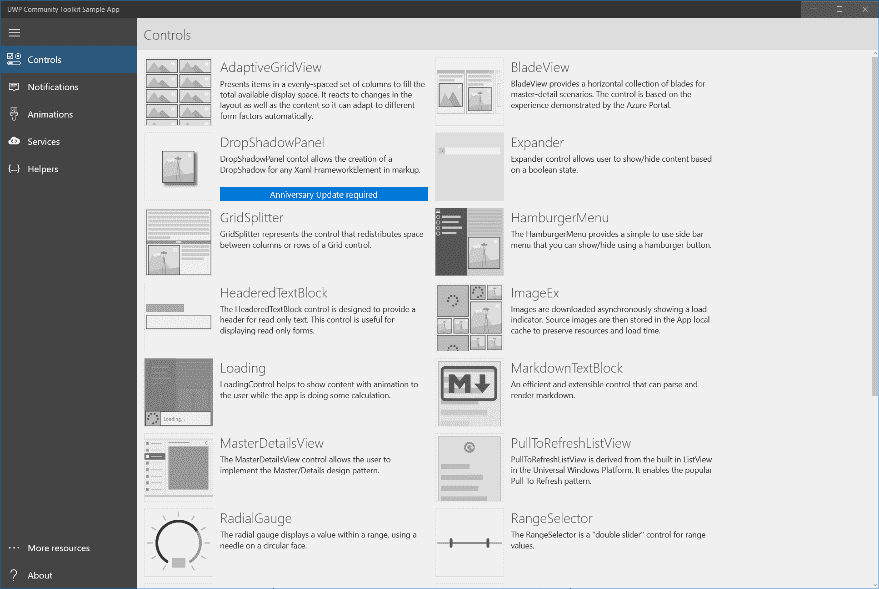 Dark Mode finally makes its way to Windows Community Toolkit Sample App IMAGE1.png