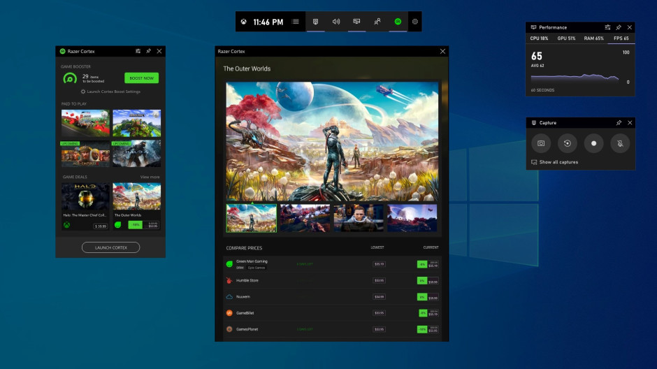 Xbox game bar widget Image3_Razer-Cortex.jpg