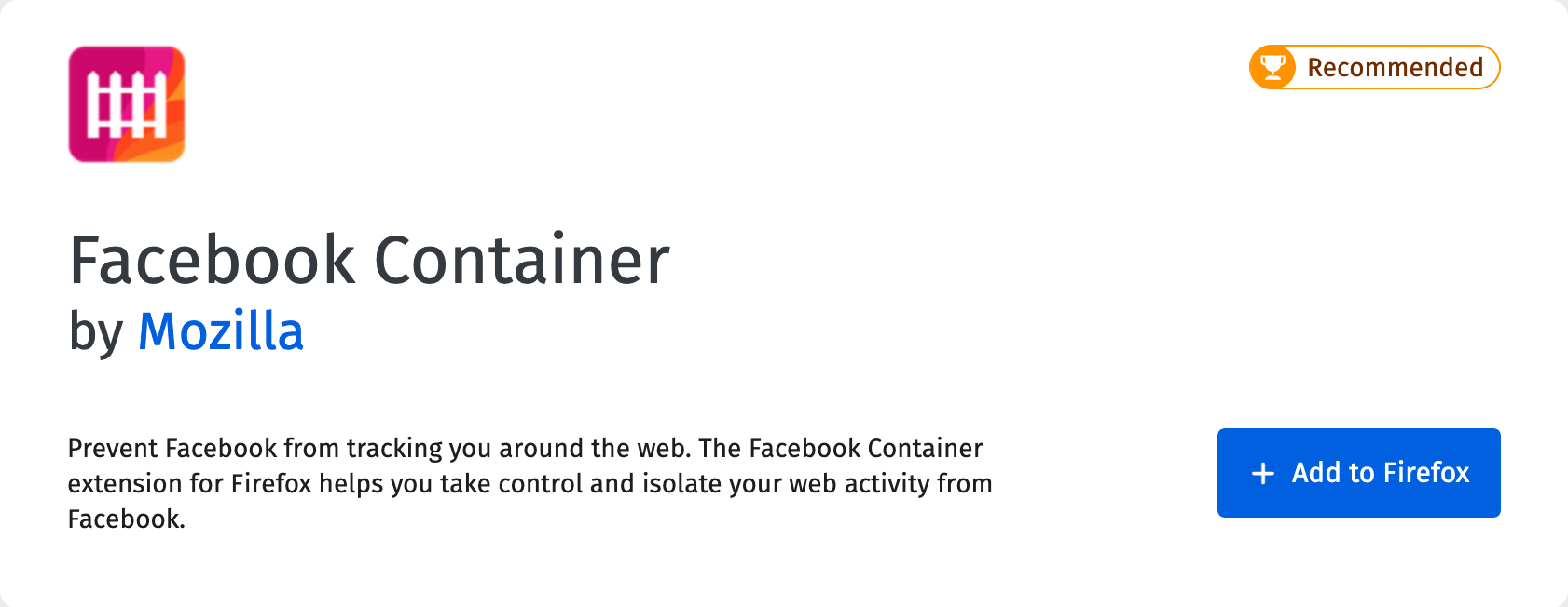 Mozilla Facebook Container extension for Firefox image5.png