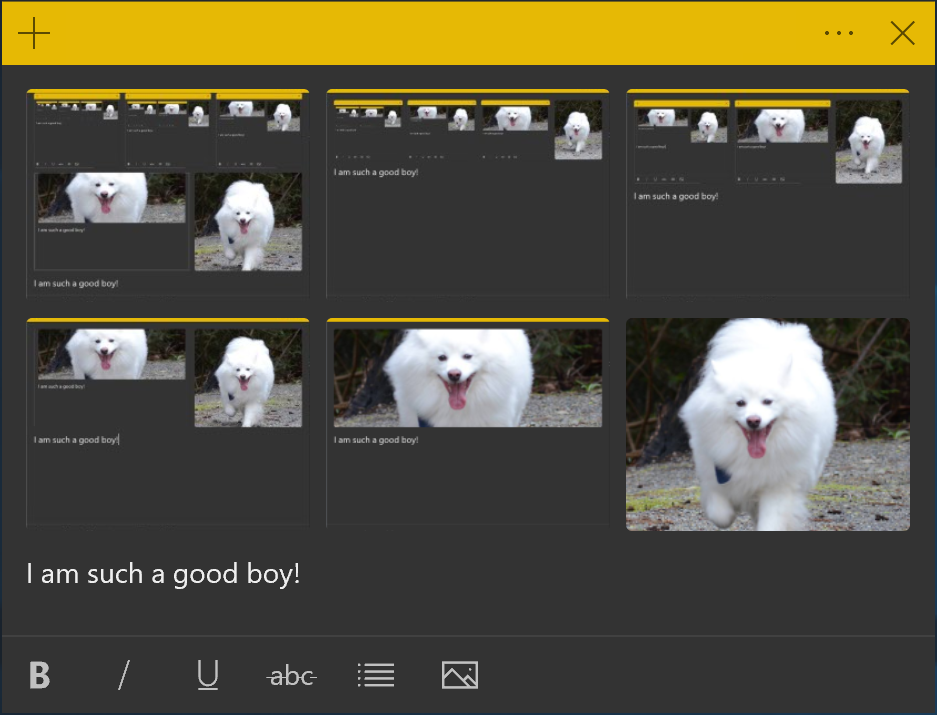 Sticky Notes 3.6 is available to Windows 10 Skip Ahead Build 18855+ ImageSupport.png