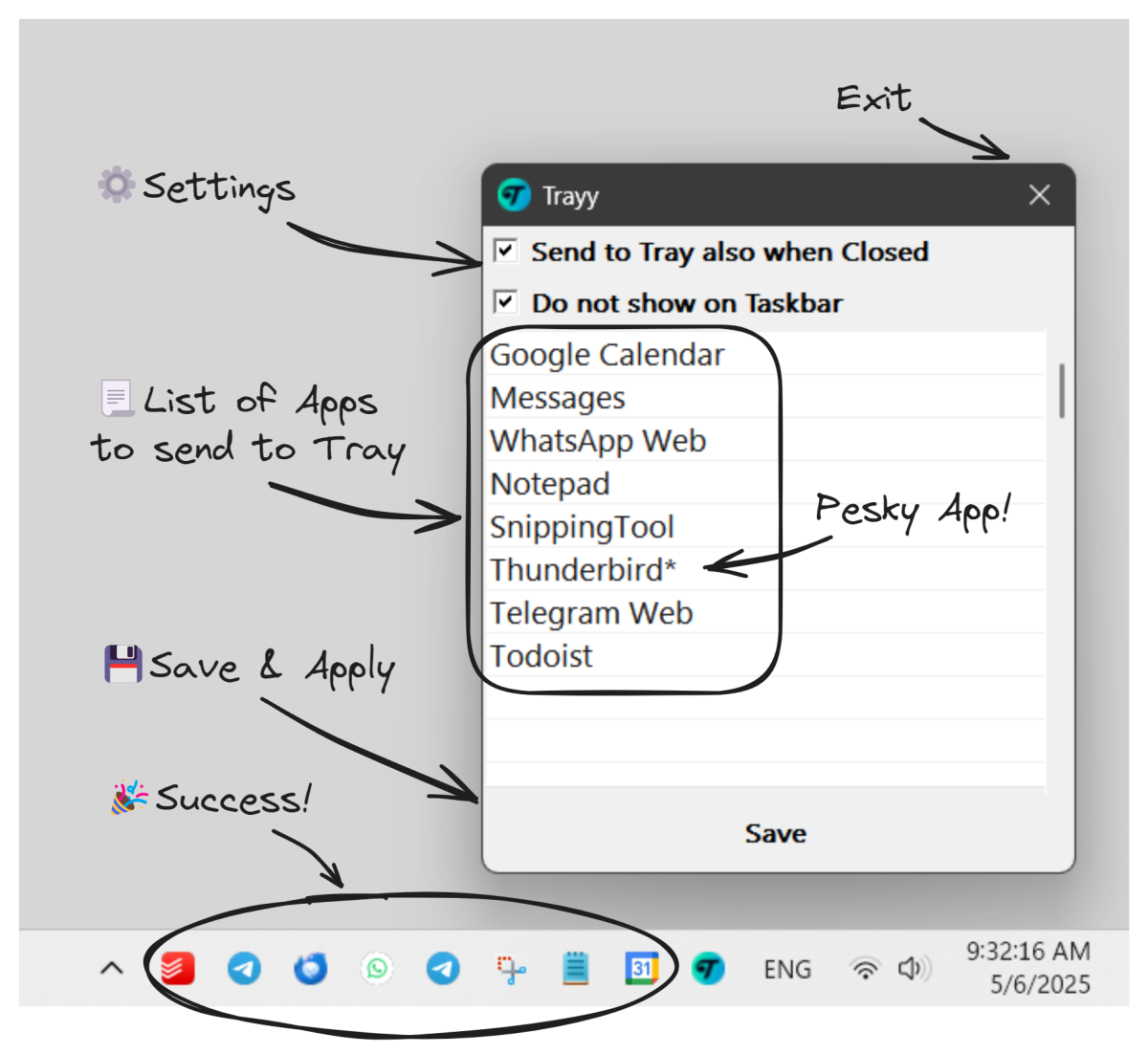 Travy: Display any Windows app in the System Tray on minimize IMG_0005-scaled.png