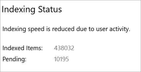 Microsoft reveals how the new Windows 10 Enhanced Search feature works Indexing-Status.jpg