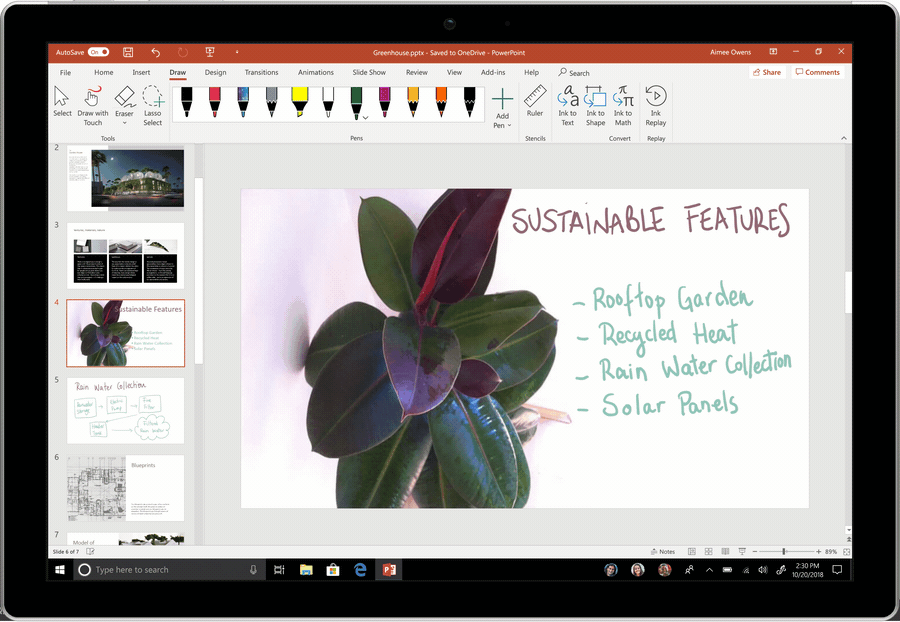 Announcing new Ink to Math feature in PowerPoint for Office 365 Ink-to-Bulleted-List-and-Design-Ideas.gif