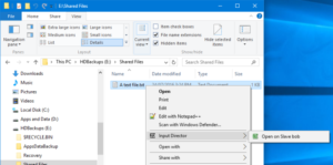 How to use Input Director on Windows 10 to copy documents between computers Input-Director-Open-Slave-Bob-300x149.png