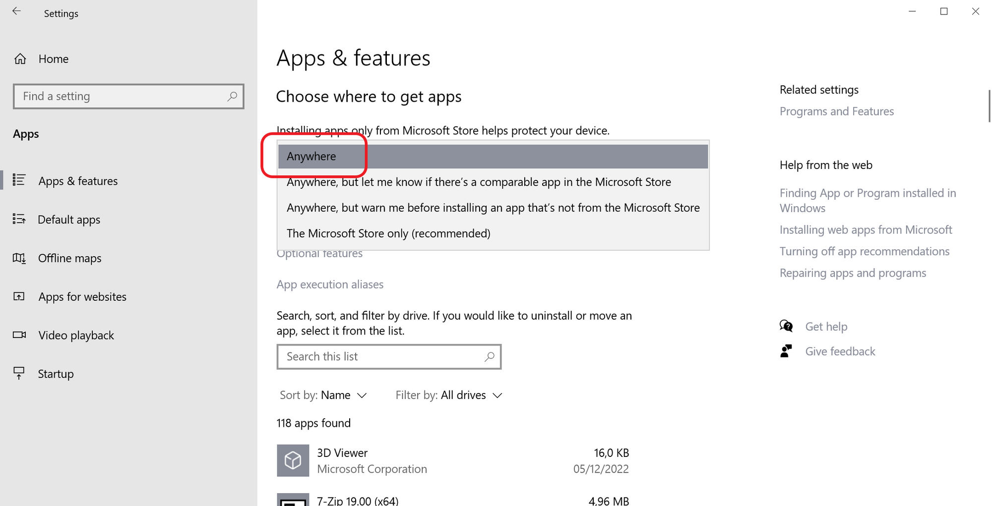 How to fix The app you're trying to install isn't a Microsoft-verified app on Windows install-apps-windows.png
