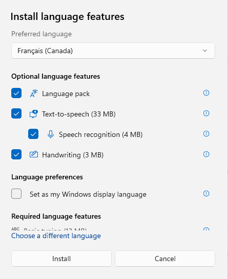 How to change the Windows 11 display language install-language-features.png