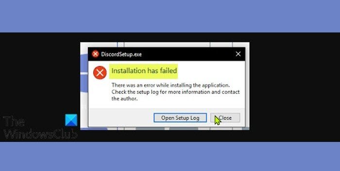 Installation has failed – Discord error on Windows PC Installation-has-failed-Discord-error-1.jpg