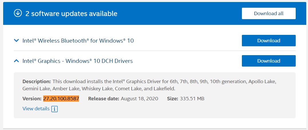 Intel Graphics driver 27.20.100.8587 released for Windows 10 Intel-August-driver-update.jpg