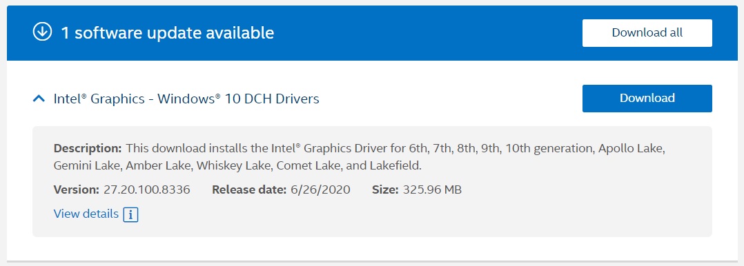 Intel Graphics driver v27.20.100.8336 released for Windows 10 Intel-Graphics-driver-update.jpg