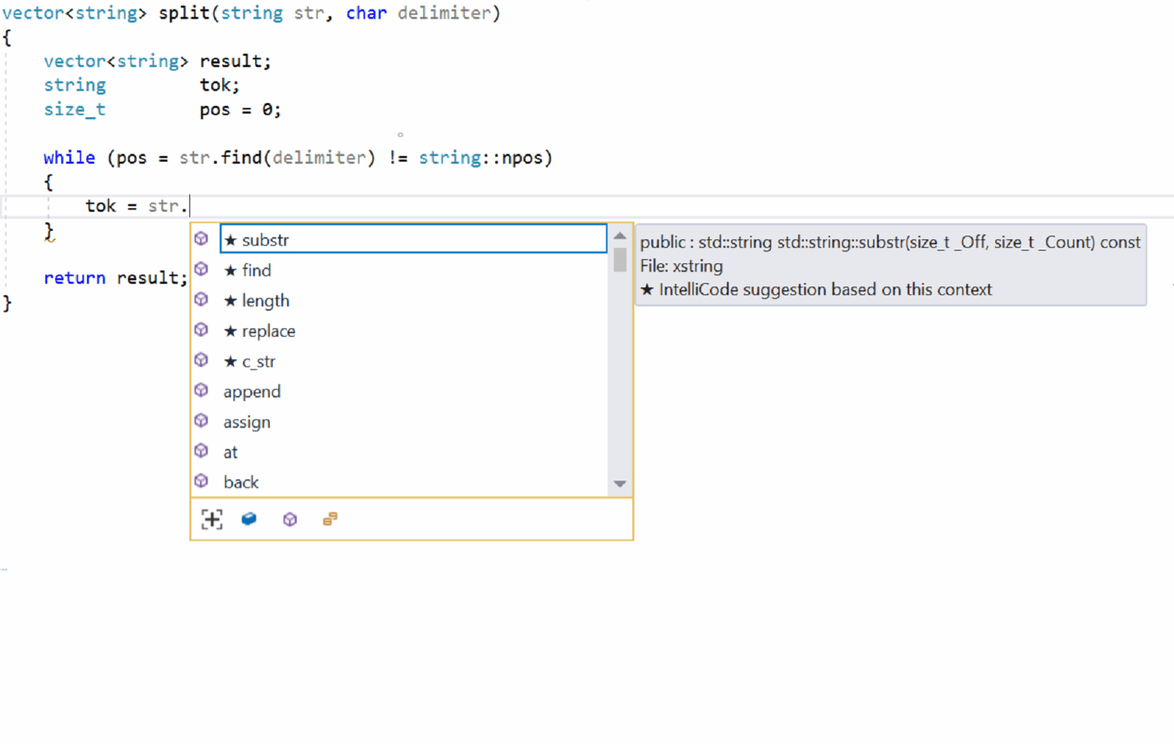 Visual Studio IntelliCode supports more languages and learns from code intellicode-csharp.gif