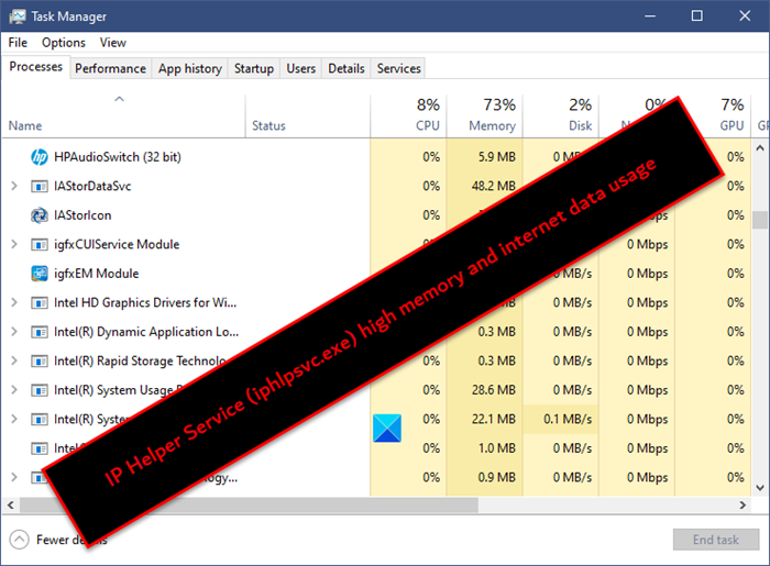 IP Helper Service (iphlpsvc.exe) process uses high memory and internet data IP-Helper-Service-high-memory-and-internet-data-usage.png