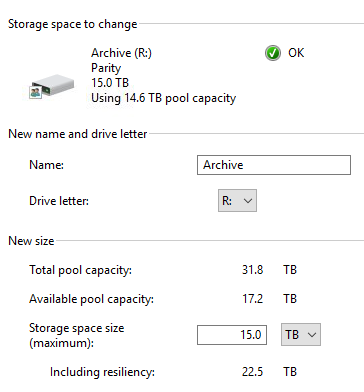Why does Storage Spaces show a different used capacity than Explorer? IuI6y.png