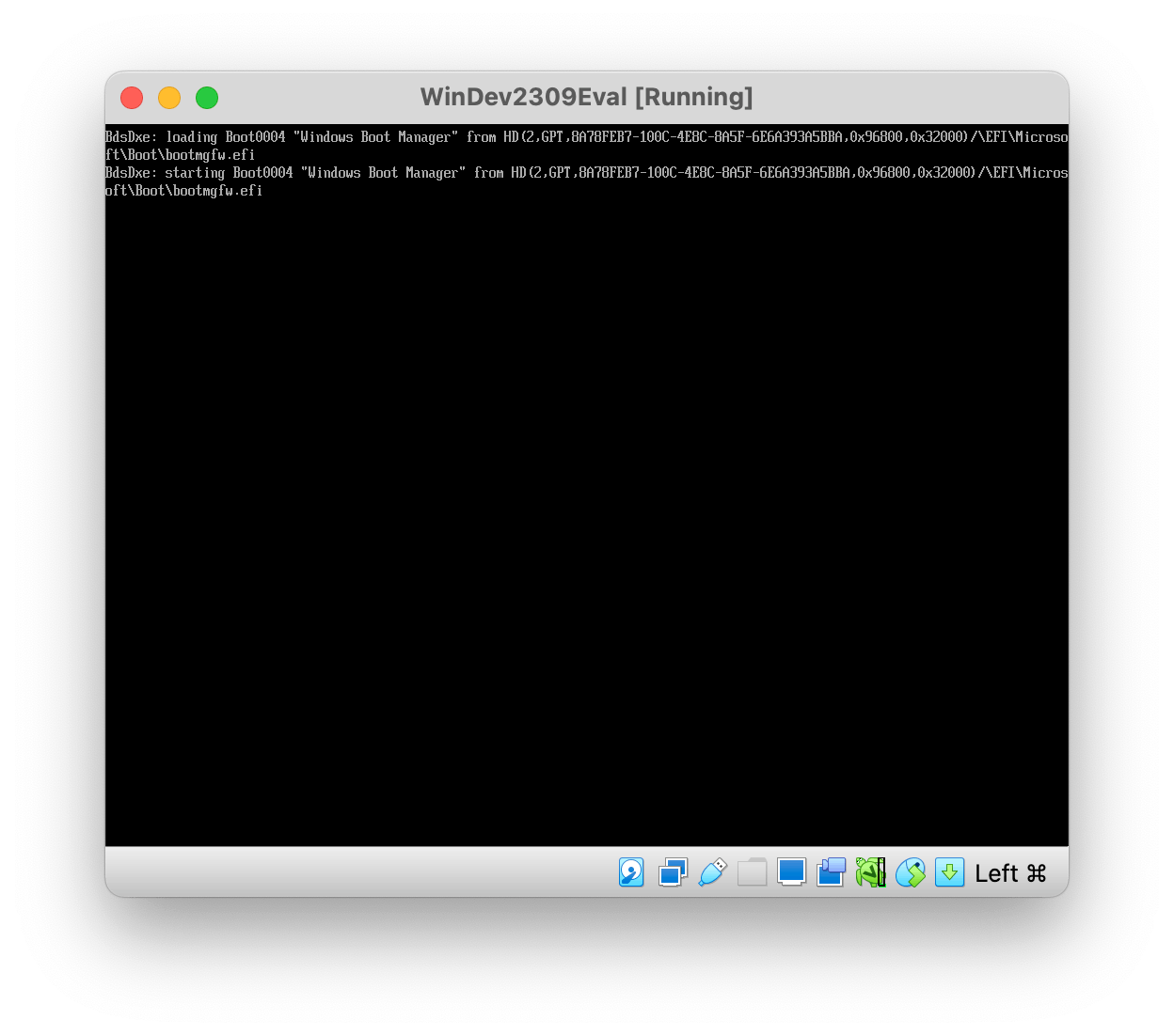 Why does Windows 11 development environment virtual machine start to a blank screen? j22qVc25ADNeFab5YDRxCLoWhZcNUM4%2f9lGyzhumZyos1U%2fQGxmM1oLts4Cn4DRE7OXbe8bPH%2b2CncJNo1qFvX8%3d.png
