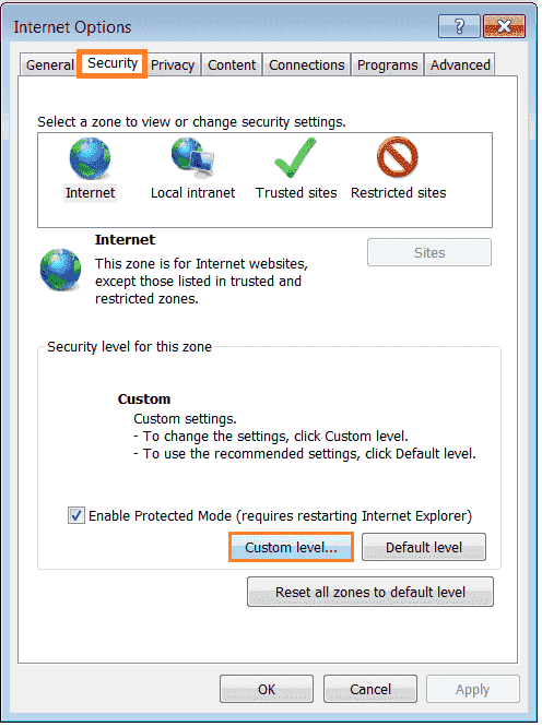 Security tab in window 10 home. Javascript-Internet-Explorer-10-Internet-Options-Security-tab-Custom-Level-WindowsWally.png