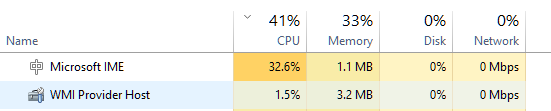 Microsoft IME High CPU After Installing September KB4516058 JGCxa.png