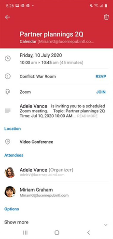 Get more control of your day with Microsoft 365 and new Outlook Join-in-one-tap-most-meetings-from-Outlook-for-Android.png