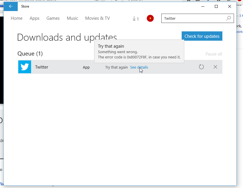 Micrososft Store download not even starting - Error code 0x80072F8F K1BF9.png