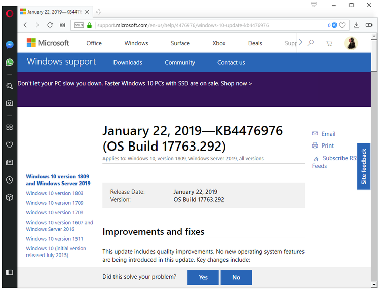 KB4476976 for Windows 10 version 1809 and Server 2019 released KB4476976-windows-10-version-1809.png
