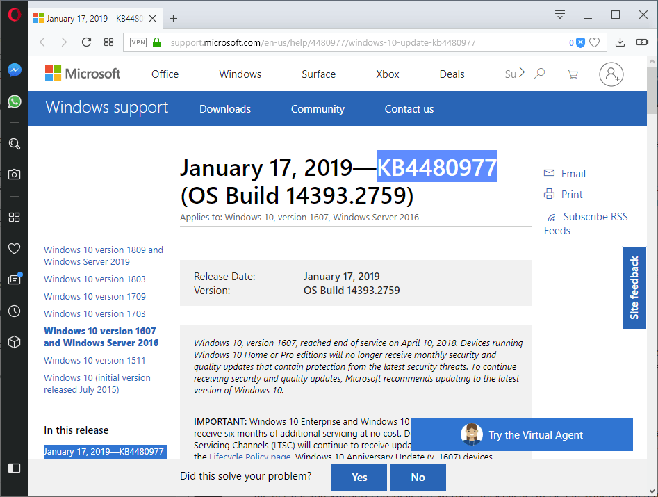 Windows 10 updates KB4480977, KB4480959, KB4480967 and KB4480976 released KB4480977.png
