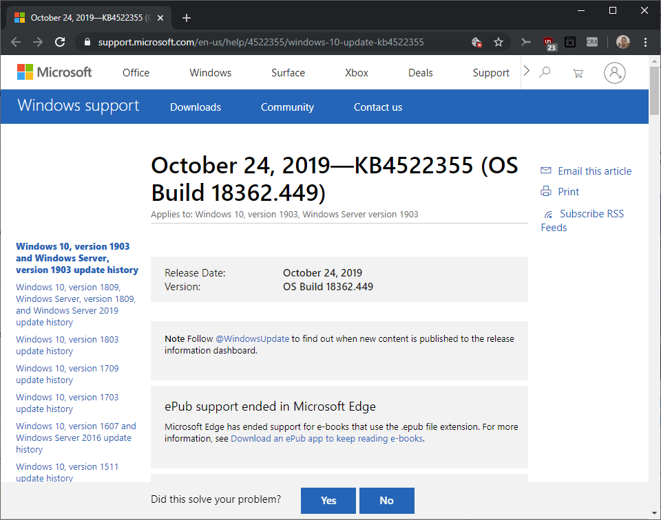 Microsoft releases KB4522355 for Windows 10 version 1903 KB4522355-windows-10-1903.png