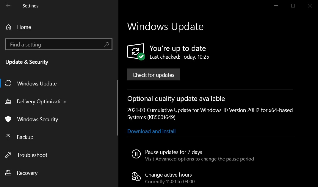 Windows 10 KB5001649 emergency update issued to fix BSOD, printing issue KB5001649-update.jpg