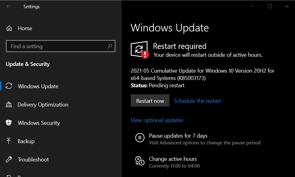 Windows 10 Build 19042.985 is now available, download offline installers KB5003173-update.jpg