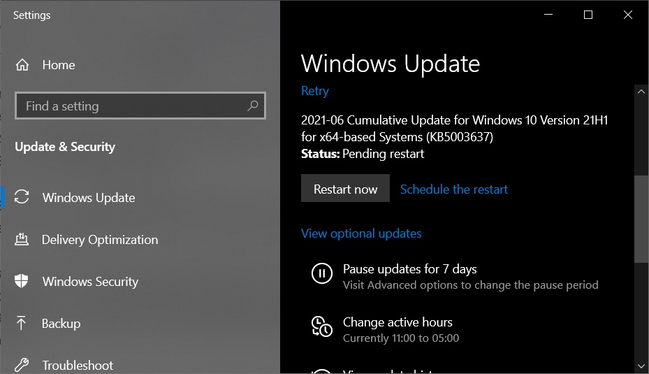 Windows 10 Build 19043.1052 is now available, download offline installers KB5003637-update.jpg