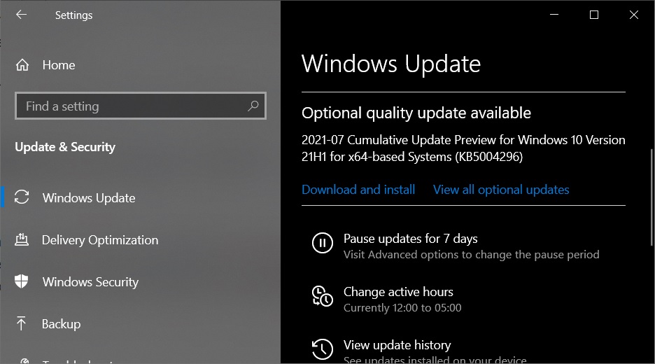 Windows 10 KB5004296 (21H1, 20H2) released with performance fixes KB5004296-update.jpg