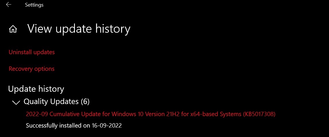 Windows 10 KB5017308 update is causing new issues KB5017328-Windows-update-issues.jpg