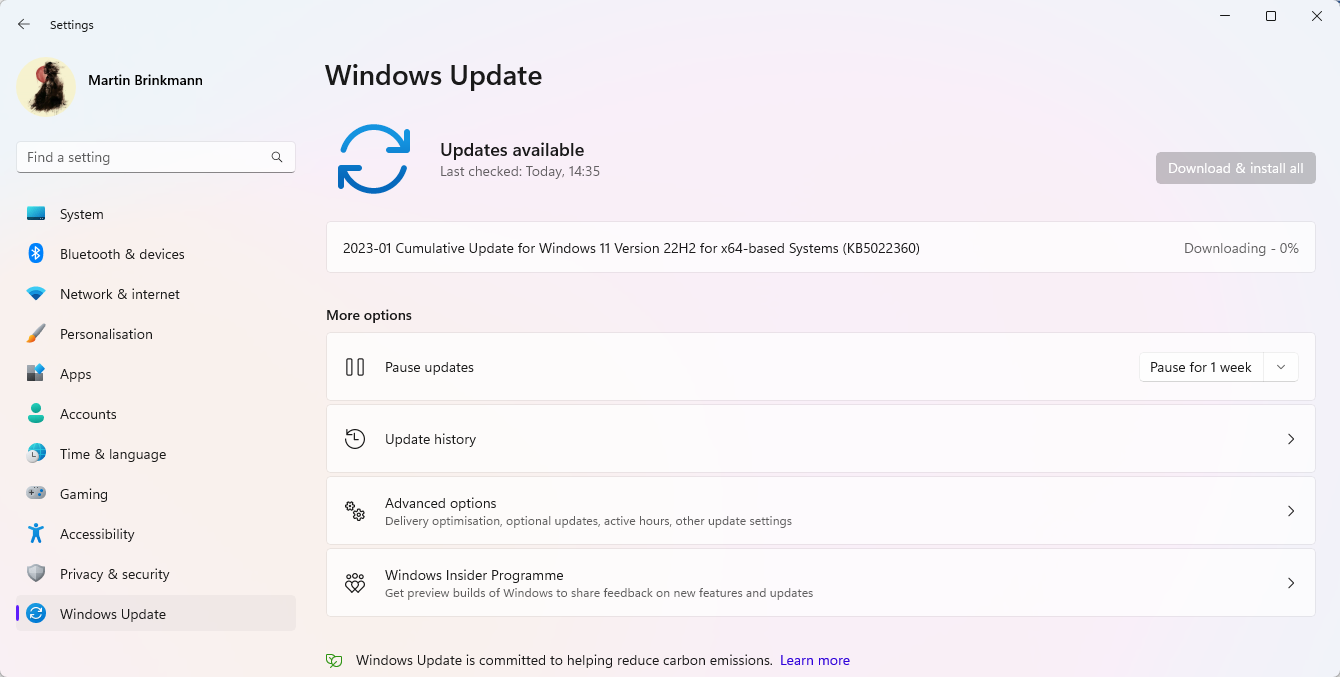 Windows 11: Optional January update KB5022360 is now available KB5022360-windows-11-update.png