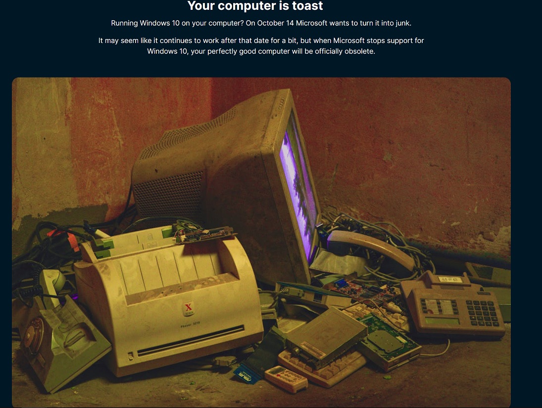 KDE’s overdramatic campaign urges Windows 10 users to get Linux over Windows 11 KDE-says-computer-is-a-toast.jpg