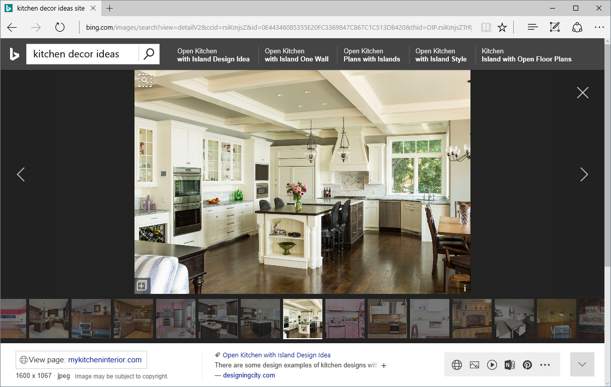 Bing delivers text-to-speech, intelligent answers, and visual search KitchenDecorIdeas.png