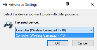 How do I get a generic gamepad Controller Logitech F710 to work in Xbox (beta) app with... KJLXN.png