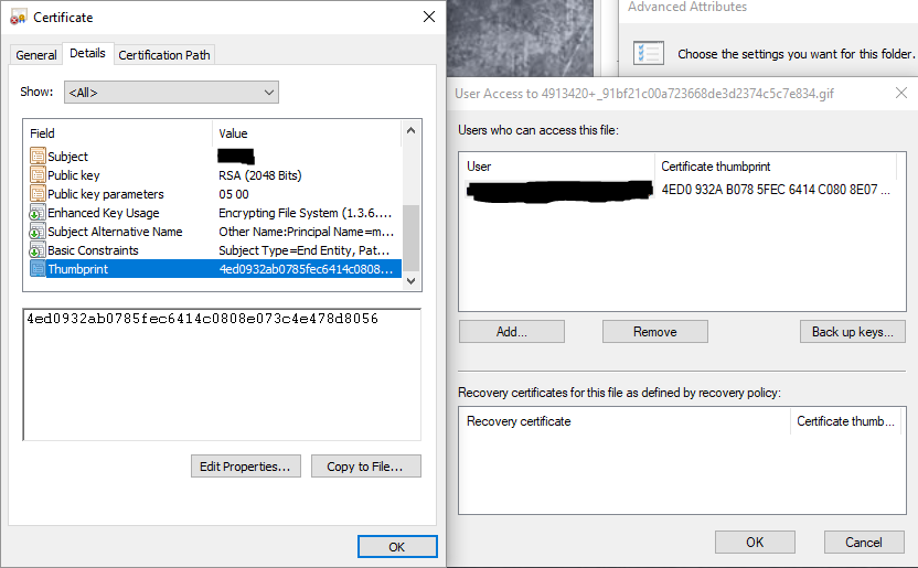 Can't decrypt file even though I have the certificate imported kTx7I.png