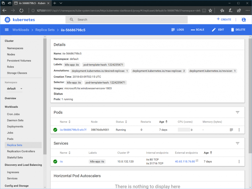 First sneak peek of Windows Server 2019 v1903 Semi-Annual Channel Kubernetes-1024x767.png