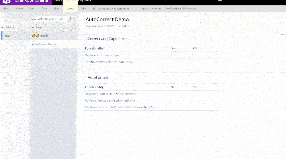 New for OneNote in October 2018 across Windows 10, Mac and online large?v=1.gif