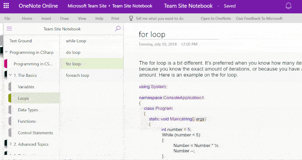 New for OneNote in October 2018 across Windows 10, Mac and online large?v=1.gif