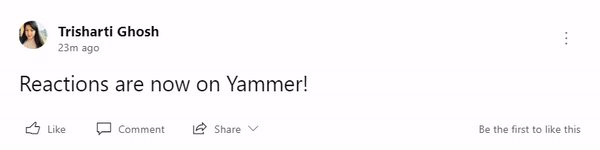 Introducing Yammer Reactions large?v=1.gif