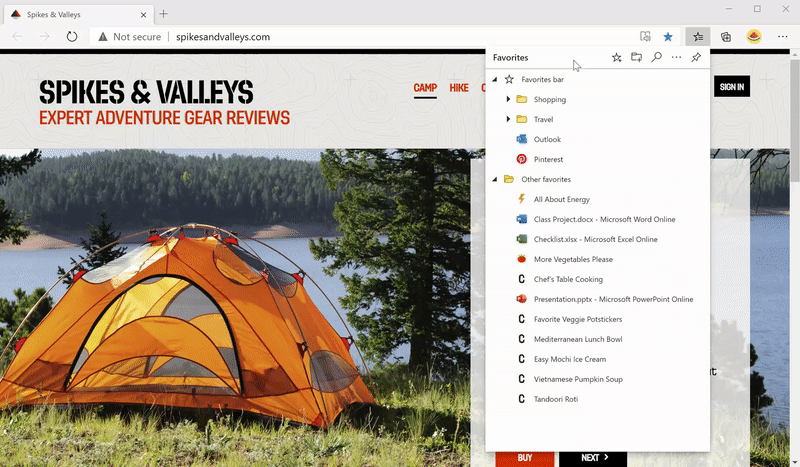 Microsoft introducing new favorites experience in Microsoft Edge large?v=1.gif