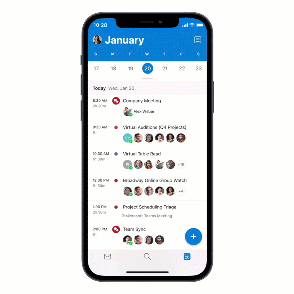 Conversational AI in Outlook with Cortana for iOS large?v=1.gif