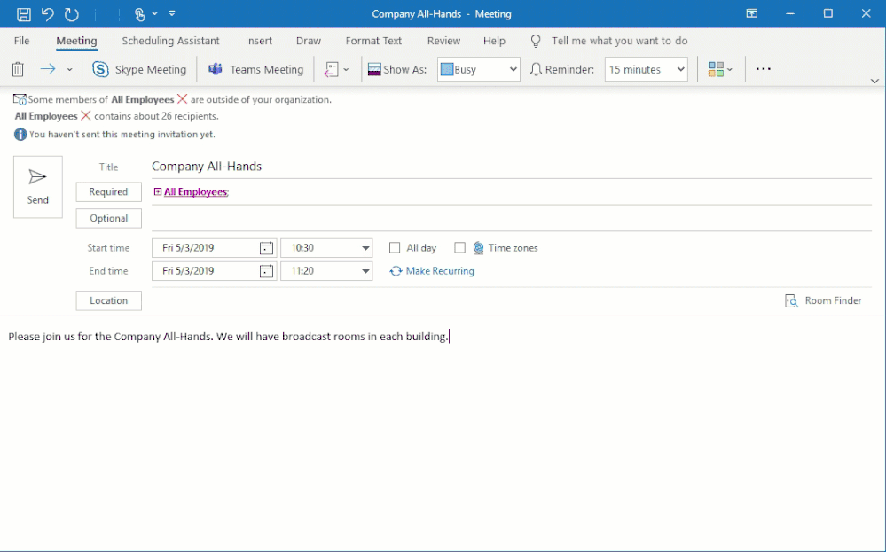Calendar updates in Outlook for Windows Office 365 gives time back large?v=1.gif