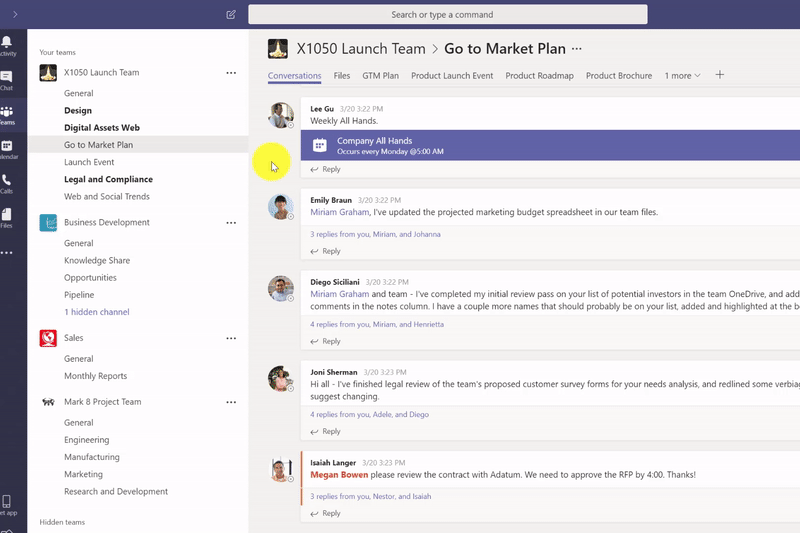 What is New in Microsoft Teams in April 2019 large?v=1.gif