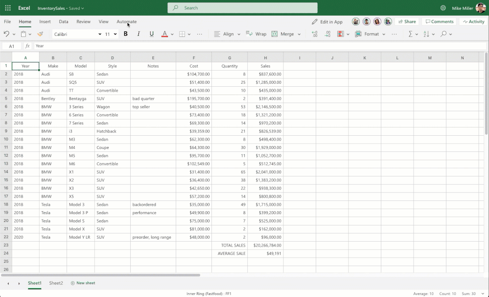Excel Announcements at Microsoft Ignite 2019  Office large?v=1.gif