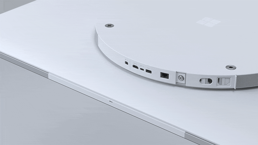 How do I access the settings app on Surface Hub 2S large?v=1.gif
