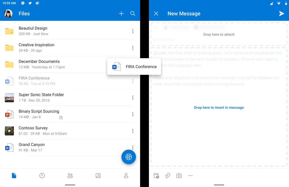 Get started with Outlook for Android on Surface Duo dual screens large?v=1.png