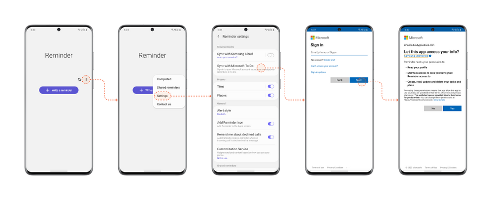 Samsung Reminder can now sync with Microsoft To Do large?v=1.png