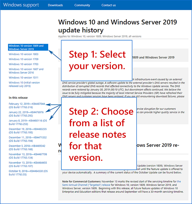 Please fix Windows 10, version 1511 update history page large?v=1.png