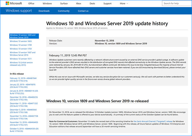 Please fix Windows 10, version 1511 update history page large?v=1.png