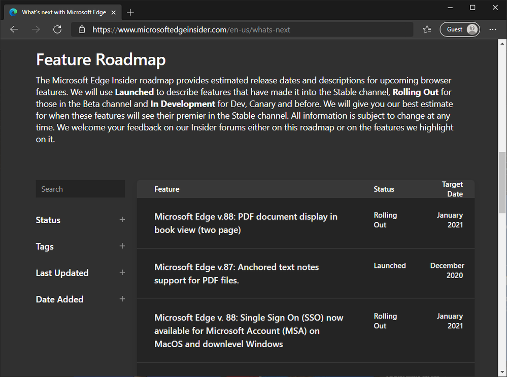 New Microsoft Edge Feature Roadmap on the What's Next page large?v=1.png